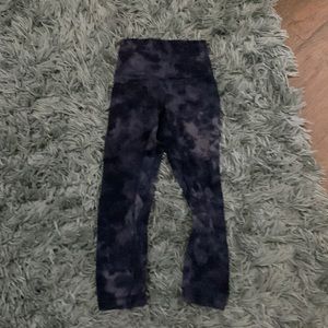 diamond dye true navy 21” align leggings (size 0)